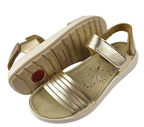 Sandale casual, dama, IMAC, 757081 auriu, piele naturala